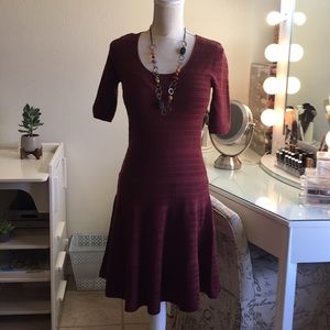 Burgundy sweater dress size small